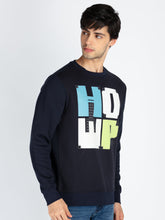 Mens Printed Round Neck Full Sleeve Sweatshirt